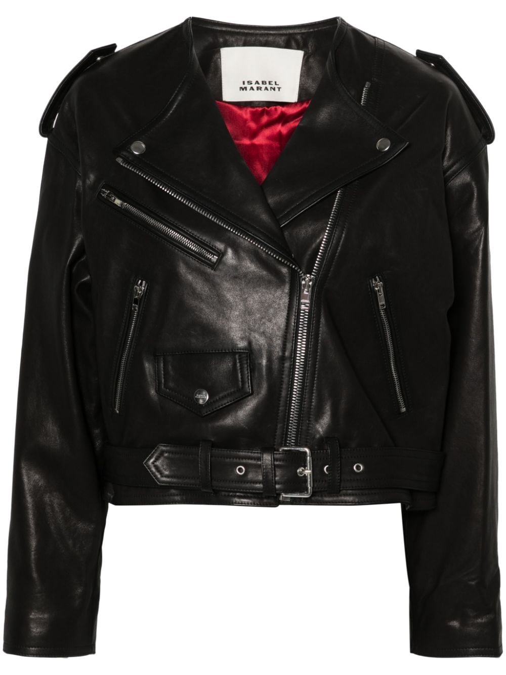 ISABEL MARANT leather biker jacket - Black von ISABEL MARANT