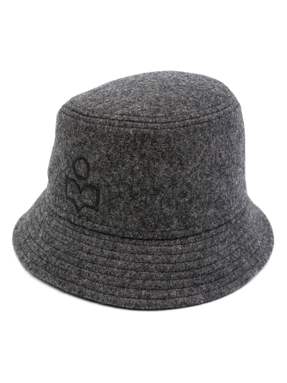 ISABEL MARANT logo-embroidered bucket hat - Grey von ISABEL MARANT