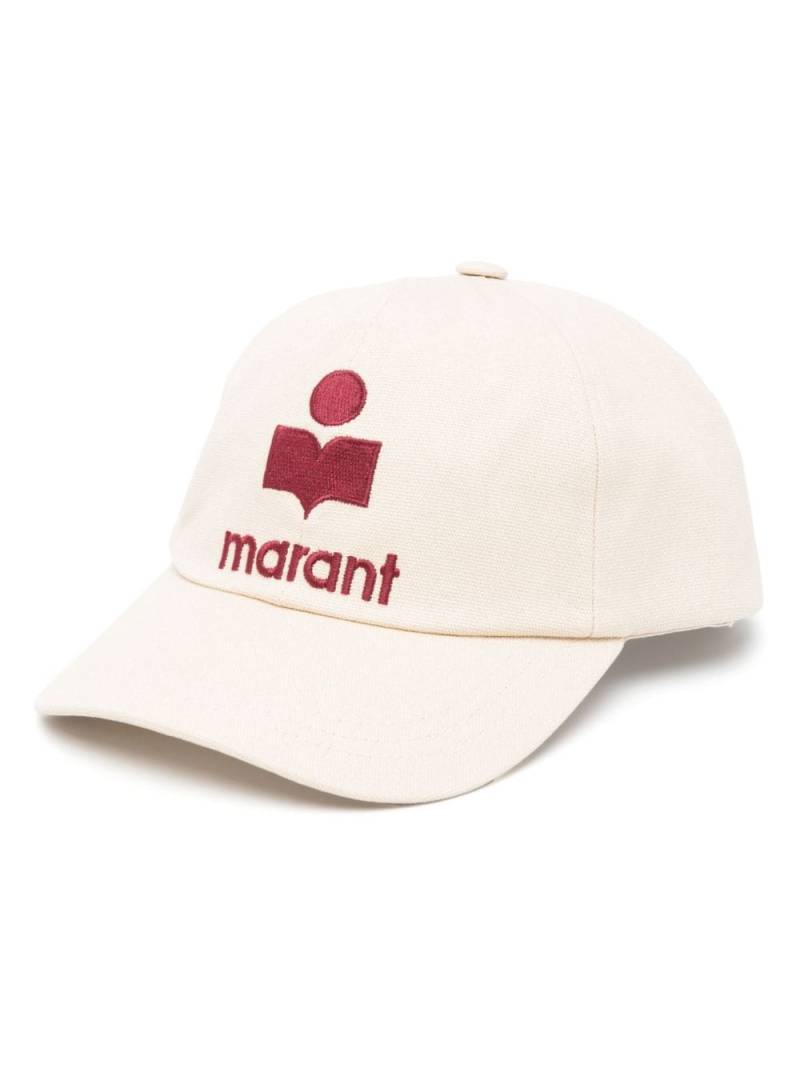 ISABEL MARANT logo-embroidered cotton cap - Neutrals von ISABEL MARANT