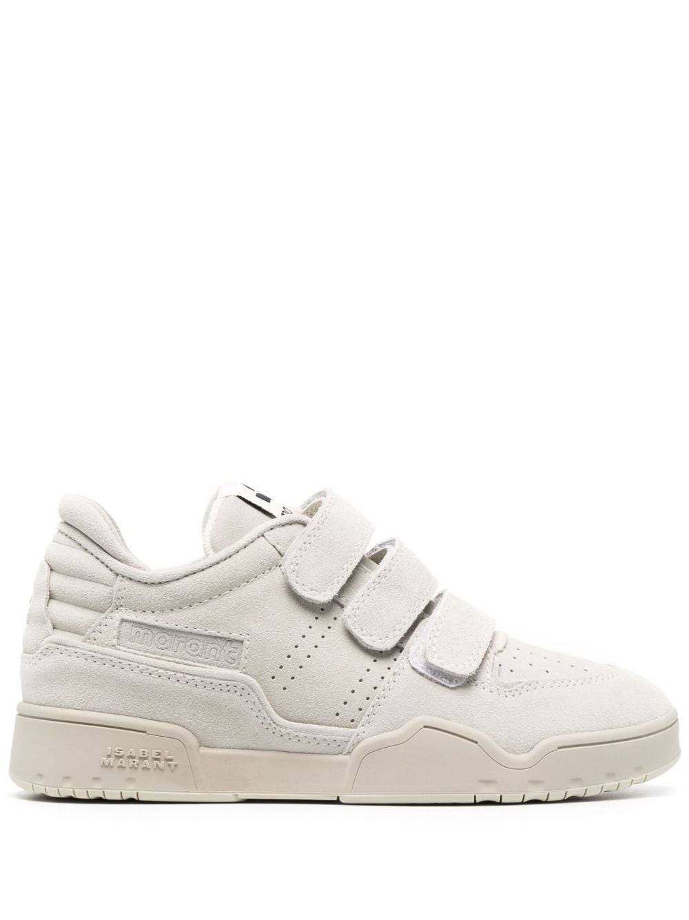 ISABEL MARANT logo-patch low-top sneakers - Grey von ISABEL MARANT