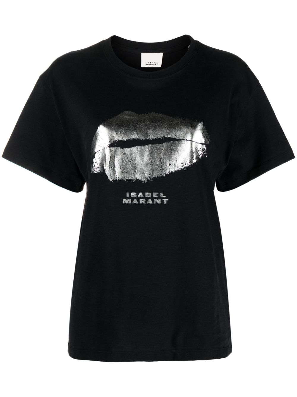 ISABEL MARANT logo-print organic-cotton T-shirt - Black von ISABEL MARANT