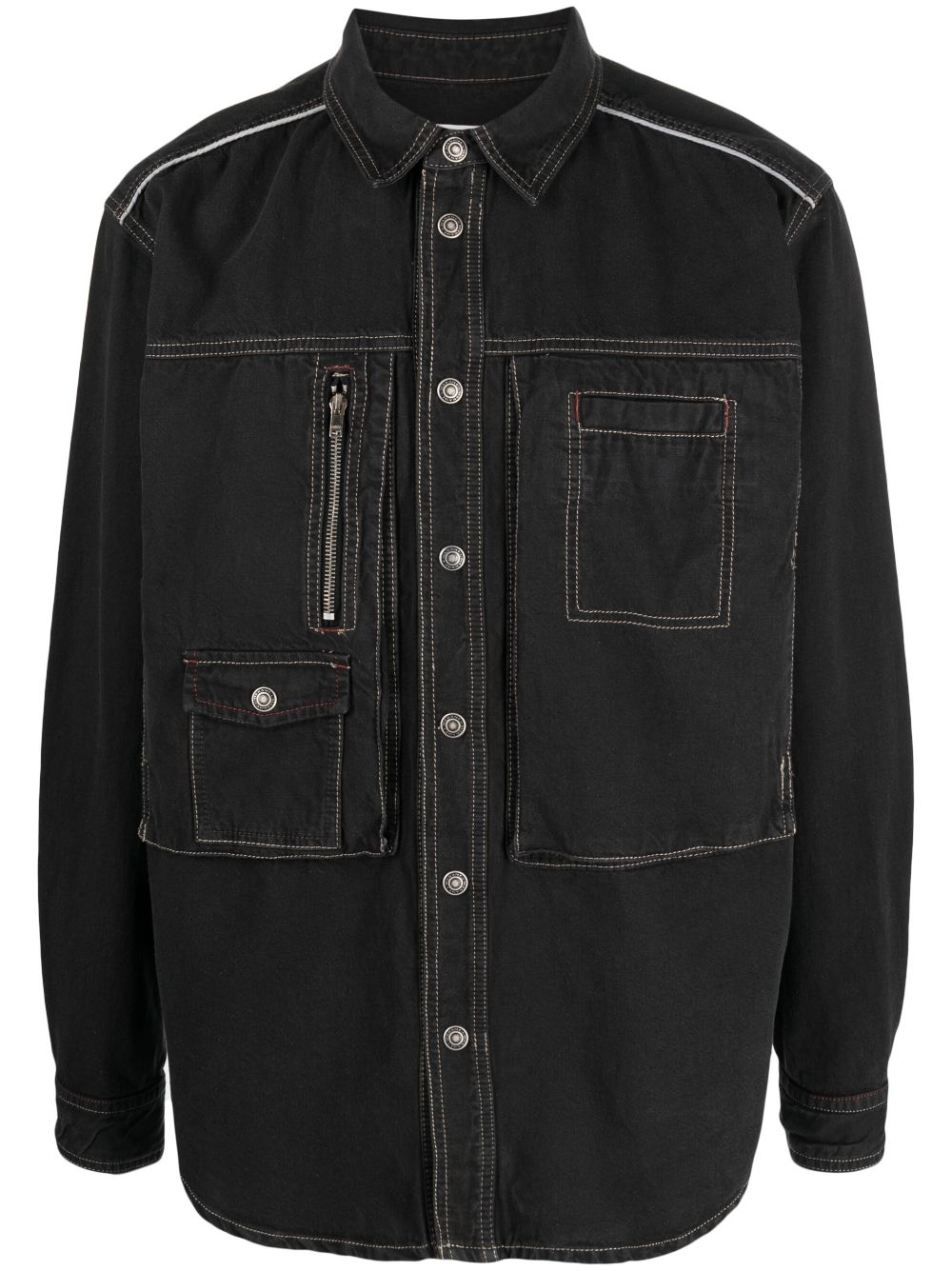 MARANT multiple-pockets shirt jacket - Black von MARANT