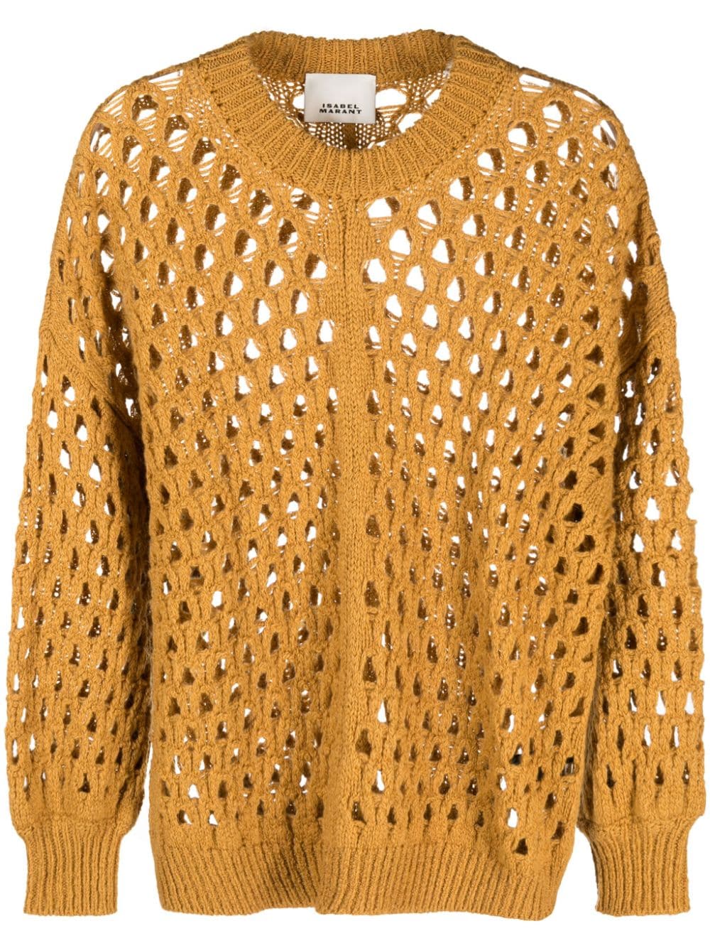 ISABEL MARANT perforated drop-shoulder jumper - Yellow von ISABEL MARANT