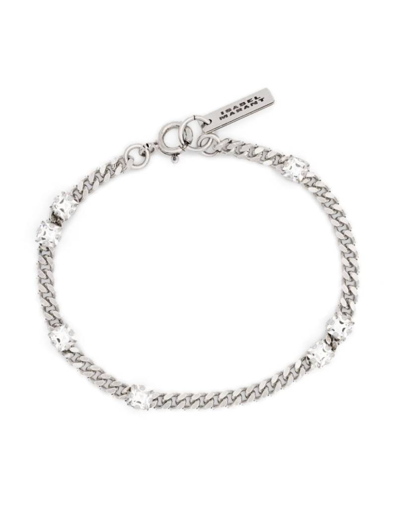ISABEL MARANT rhinestone-embellished chain bracelet - Silver von ISABEL MARANT