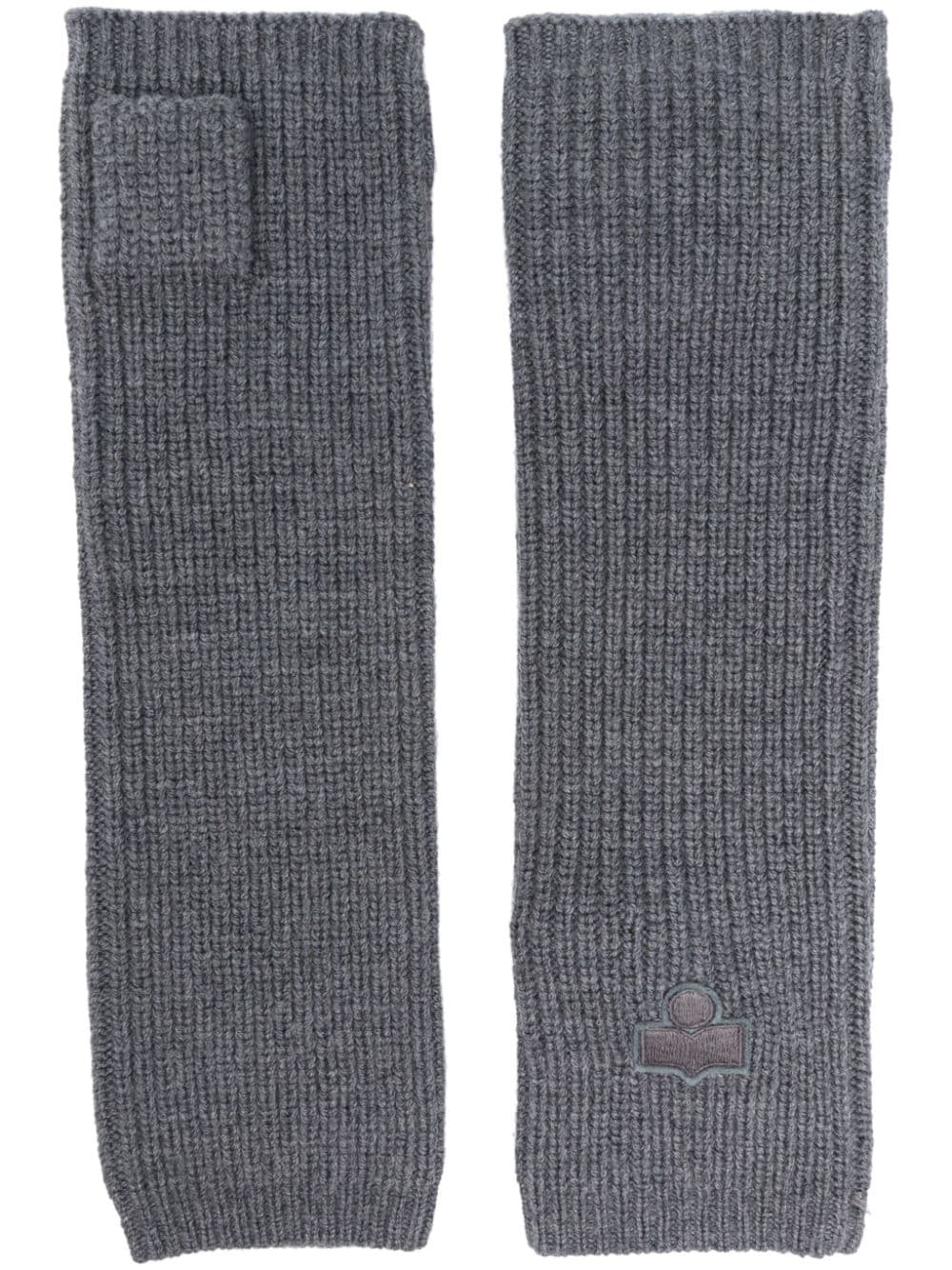 ISABEL MARANT ribbed-knit fingerless gloves - Grey von ISABEL MARANT