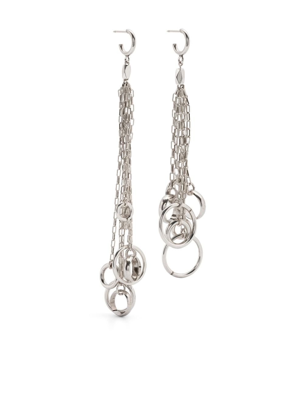 ISABEL MARANT ring-embellished dangle earrings - Silver von ISABEL MARANT