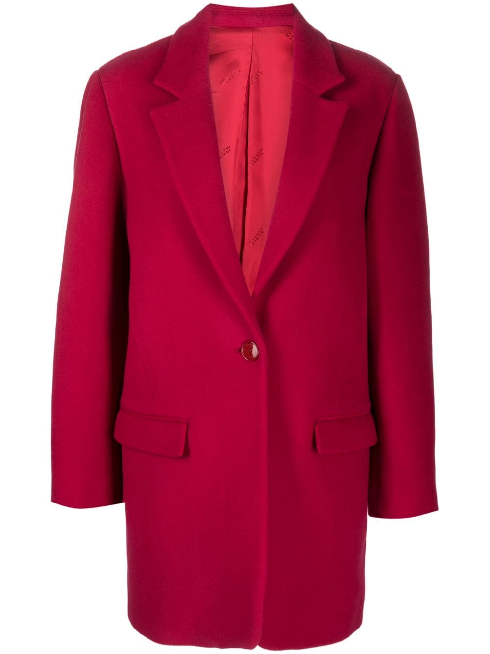 ISABEL MARANT single-breasted wool-cashmere blend coat - Pink von ISABEL MARANT