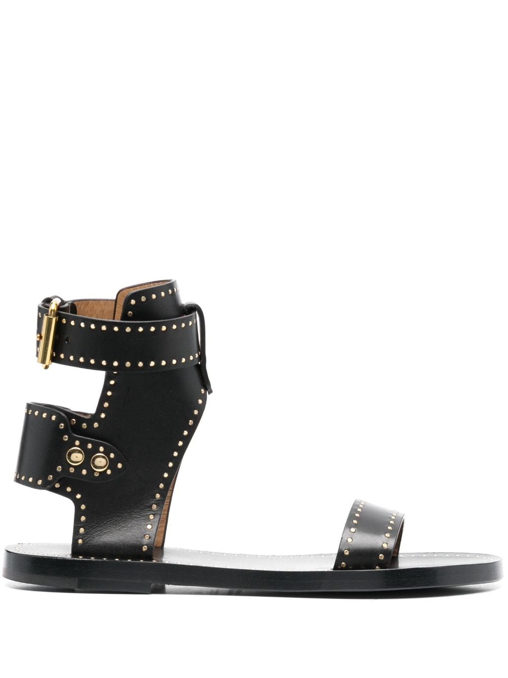 ISABEL MARANT stud-embellished leather sandals - Black von ISABEL MARANT