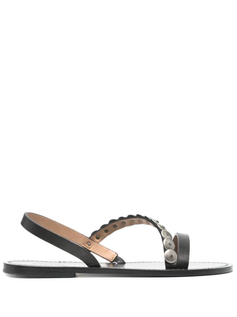 ISABEL MARANT stud-embellished leather sandals - Black von ISABEL MARANT