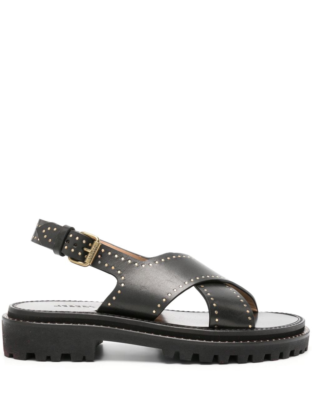 ISABEL MARANT stud-embellished leather sandals - Black von ISABEL MARANT
