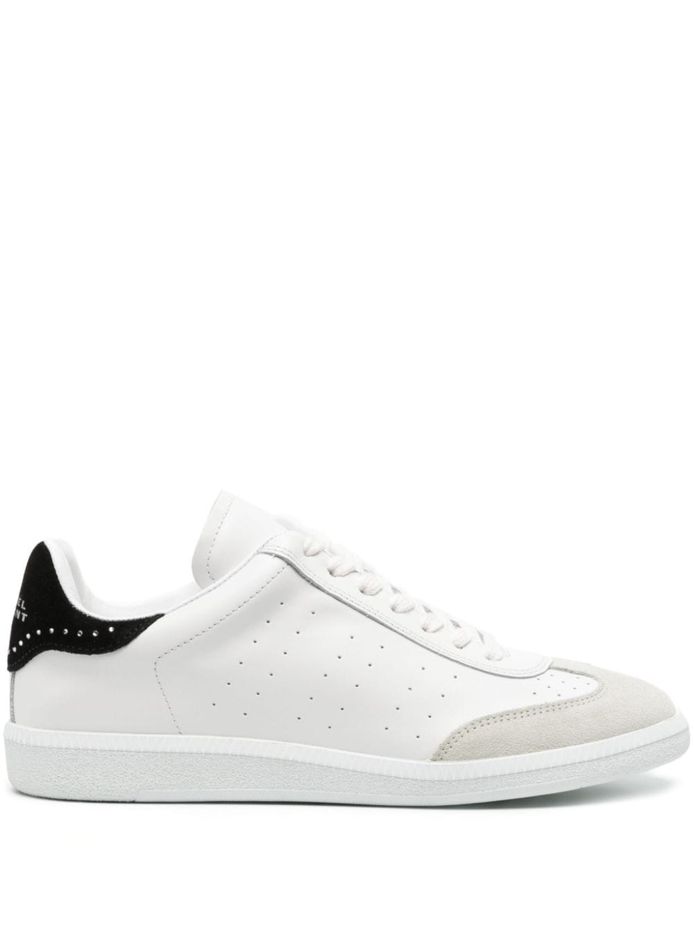 ISABEL MARANT stud-embellished leather sneakers - White von ISABEL MARANT