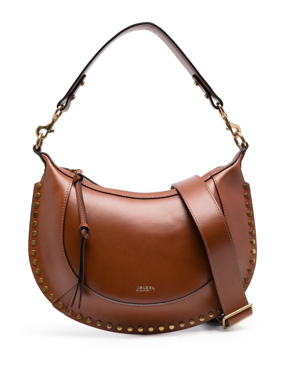 ISABEL MARANT Naoko studded leather tote bag - Brown von ISABEL MARANT