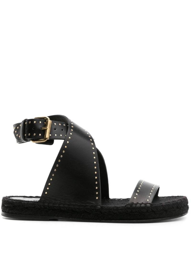 ISABEL MARANT studed leather espadrilles - Black von ISABEL MARANT