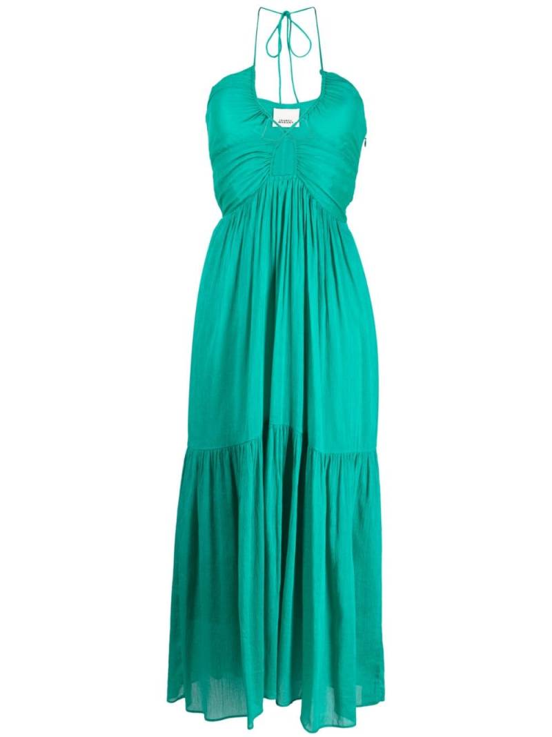 ISABEL MARANT tiered cut-out long dress - Green von ISABEL MARANT
