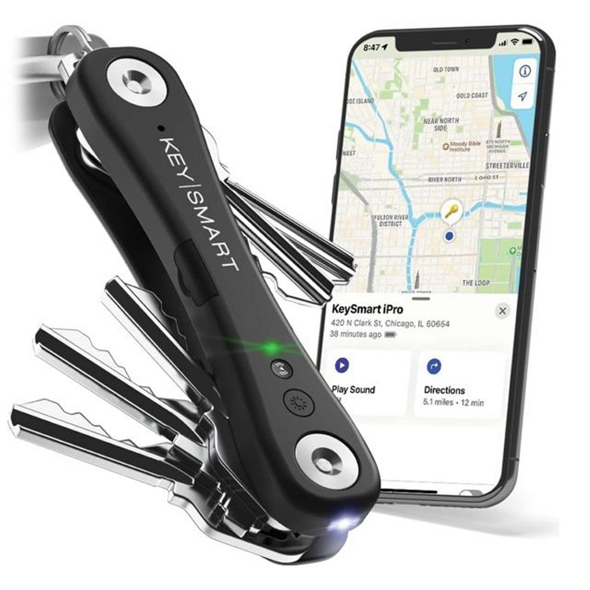 KeySmart iPro Schlüsselhalter mit Apple Find My - Schwarz KeySmart iPro Schlüsselhalter mit Apple Find My - Schwarz von ISDA