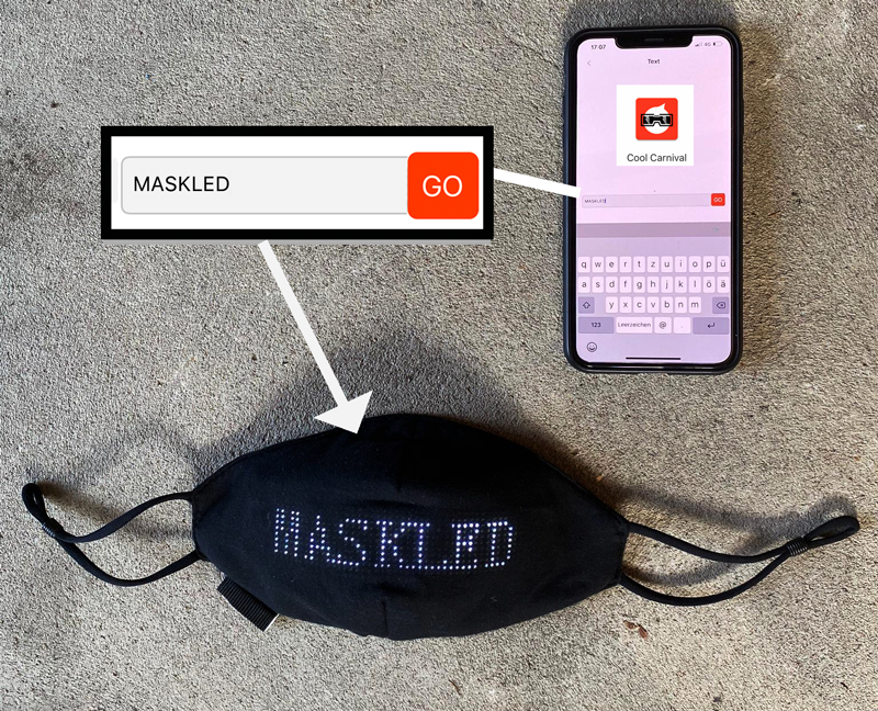 Maskled BluetoothMask V.2. Maskled BluetoothMask V.2. von ISDA