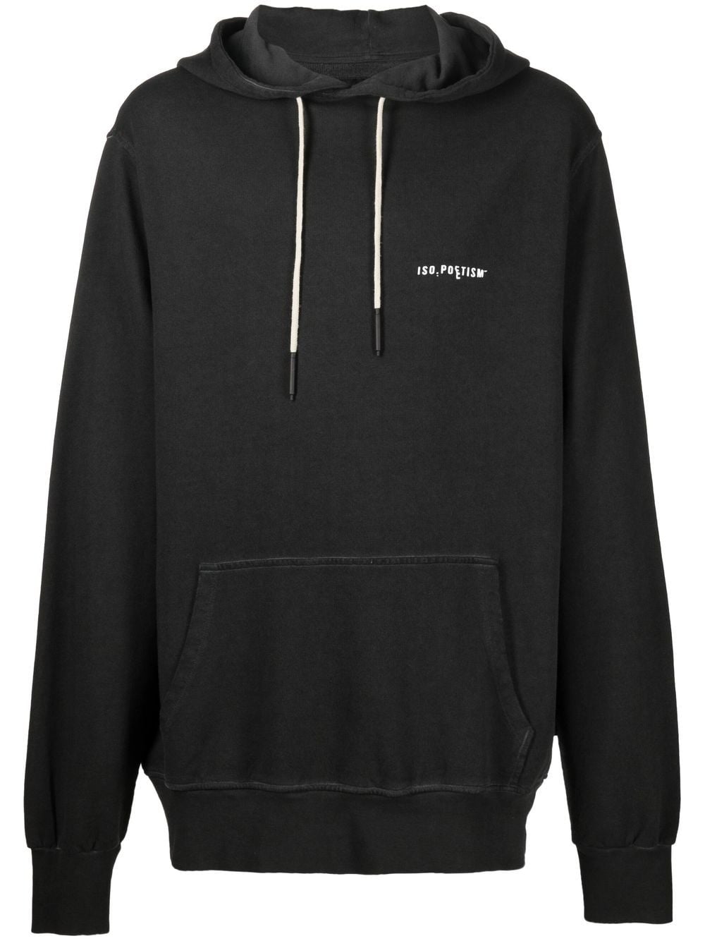 ISO.POETISM logo-print pullover hoodie - Black von ISO.POETISM