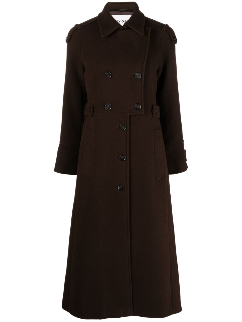 IVY OAK double-breasted notched coat - Brown von IVY OAK