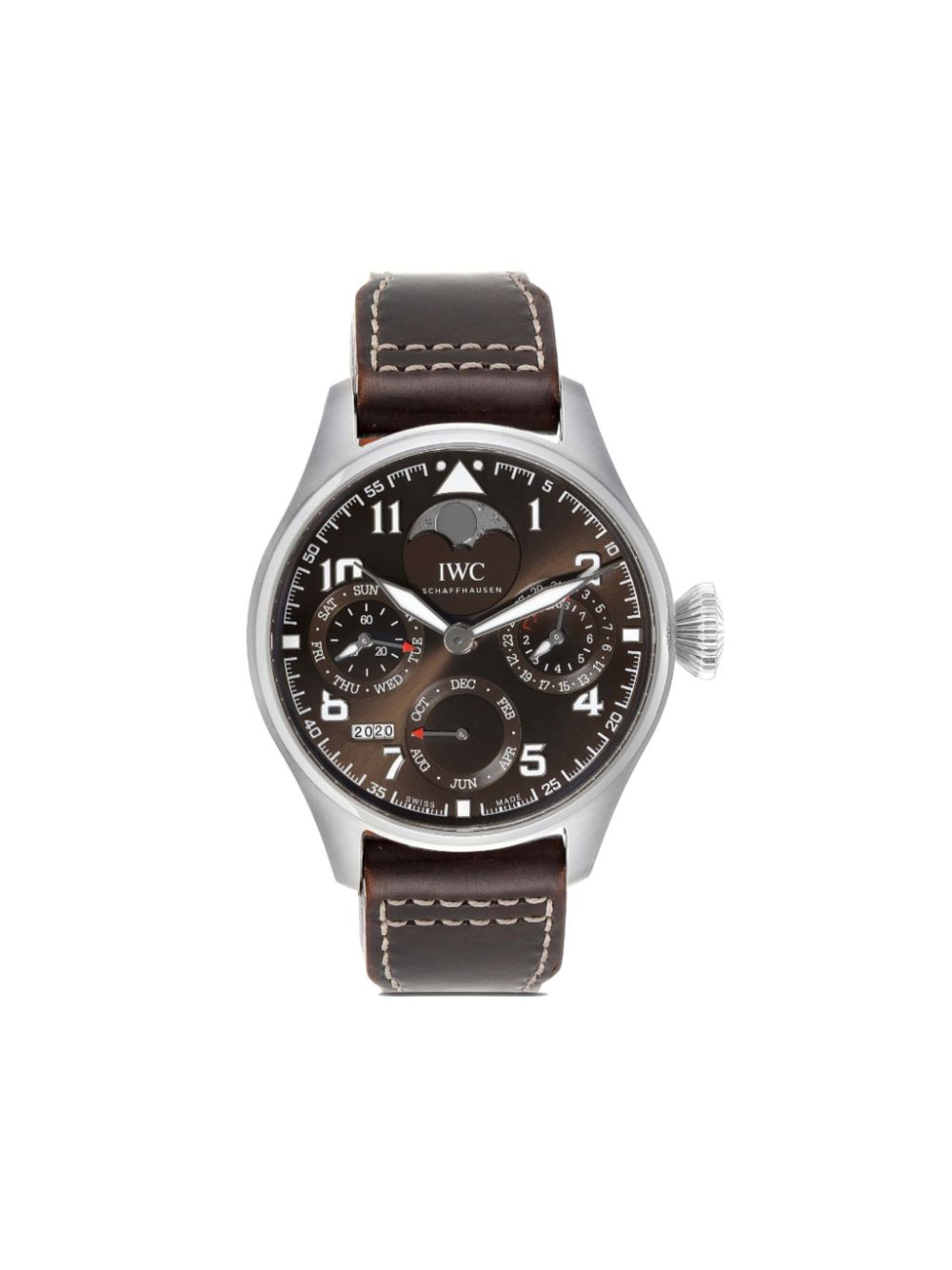 IWC Schaffhausen pre-owned Big Pilot Perpetual Calendar 46mm - Brown von IWC Schaffhausen