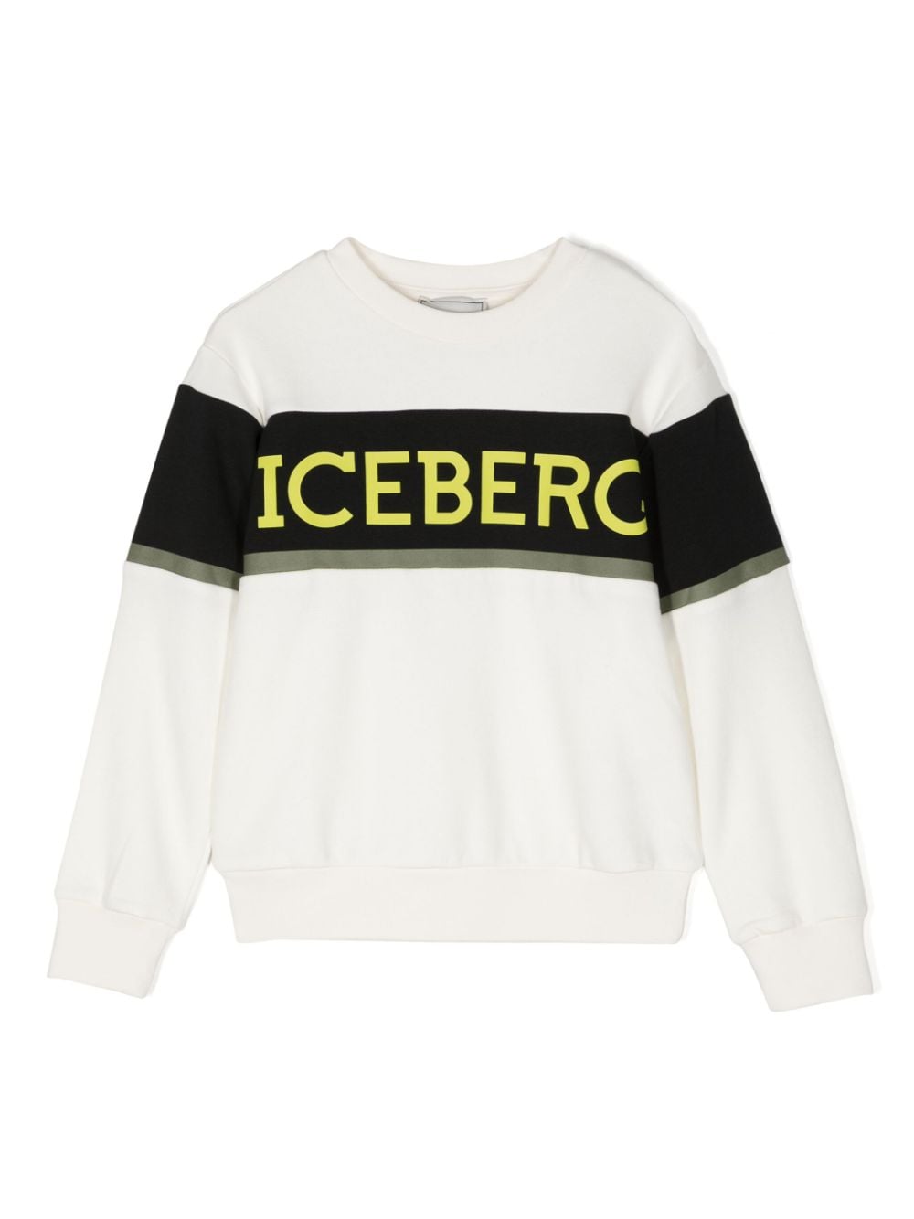 Iceberg Kids logo-print crew-neck sweatshirt - Neutrals von Iceberg Kids