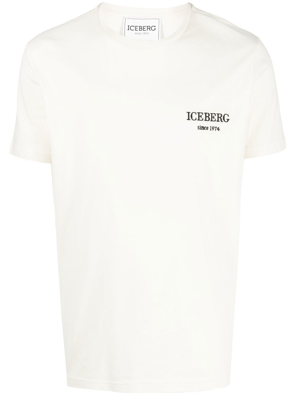 Iceberg embroidered-logo detail T-shirt - Neutrals von Iceberg