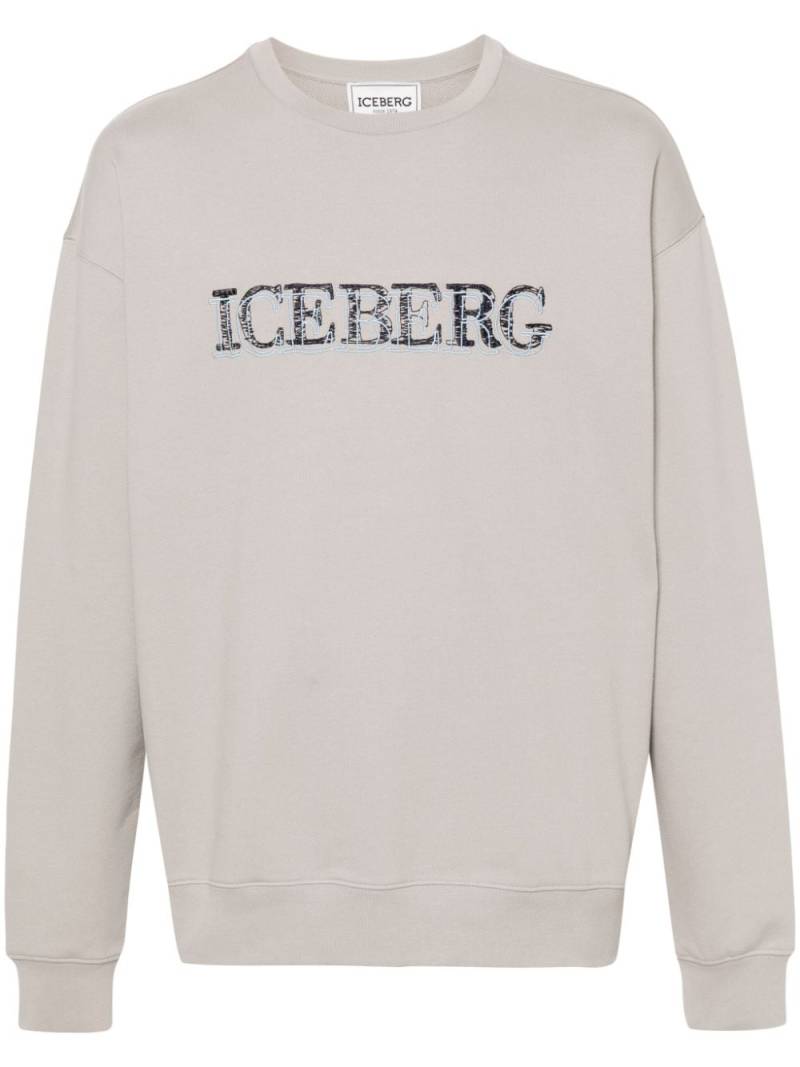 Iceberg embroidered-logo sweatshirt - Neutrals von Iceberg