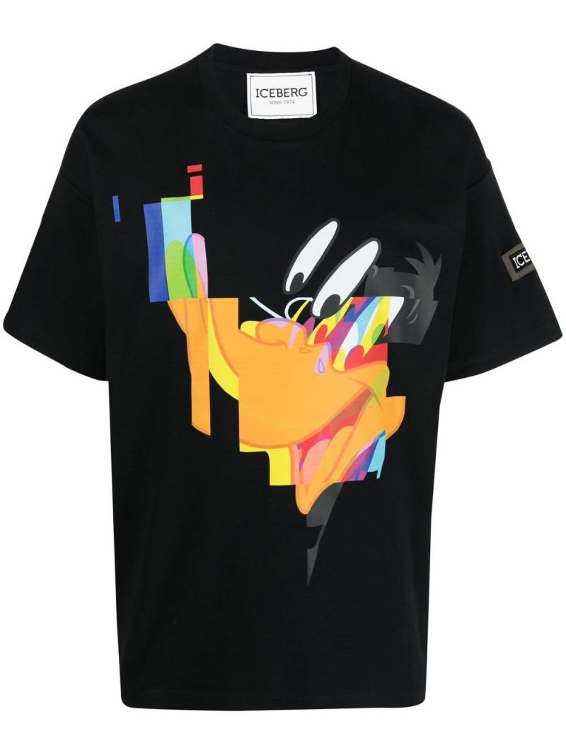 Iceberg graphic-print cotton T-shirt - Black von Iceberg