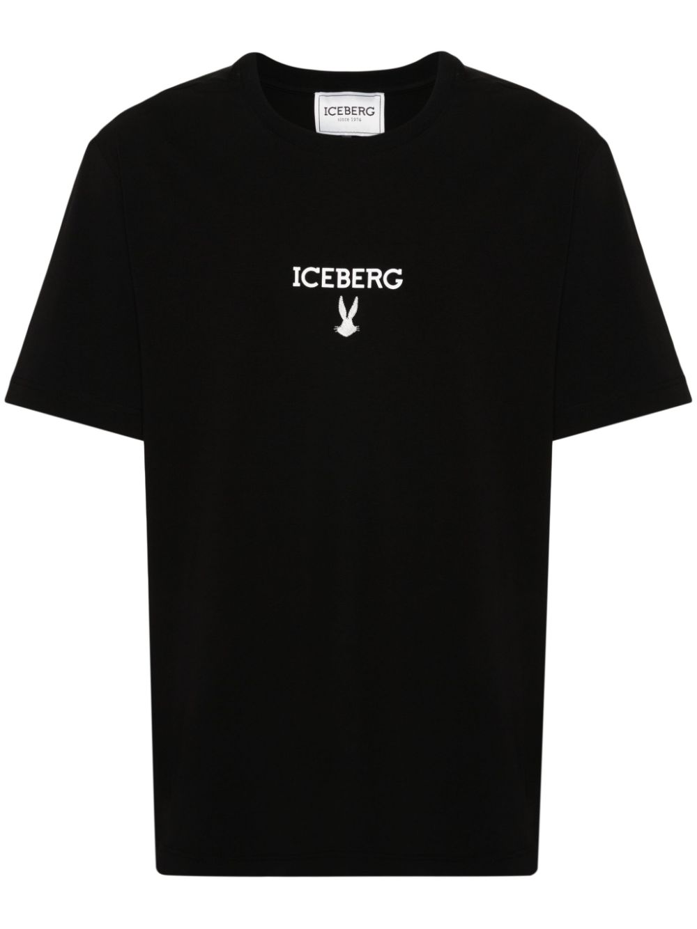 Iceberg logo-print cotton T-shirt - Black von Iceberg