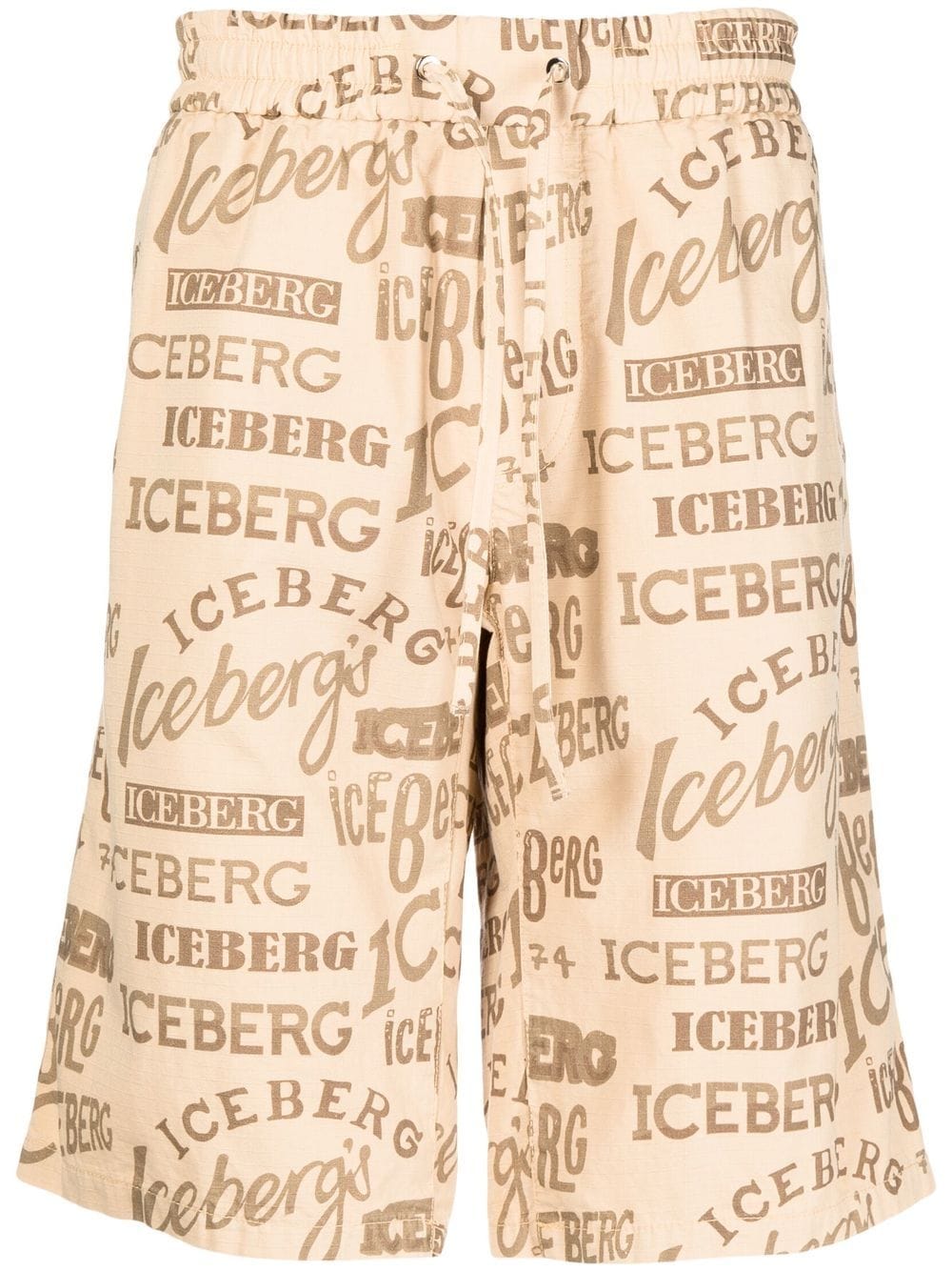 Iceberg logo-print deck shorts - Brown von Iceberg