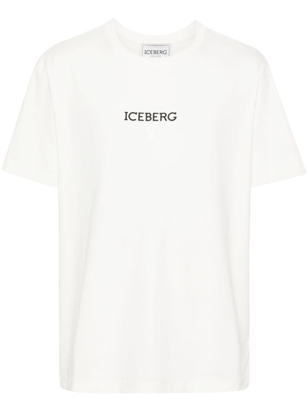 Iceberg logo-print stretch-cotton T-shirt - Neutrals von Iceberg