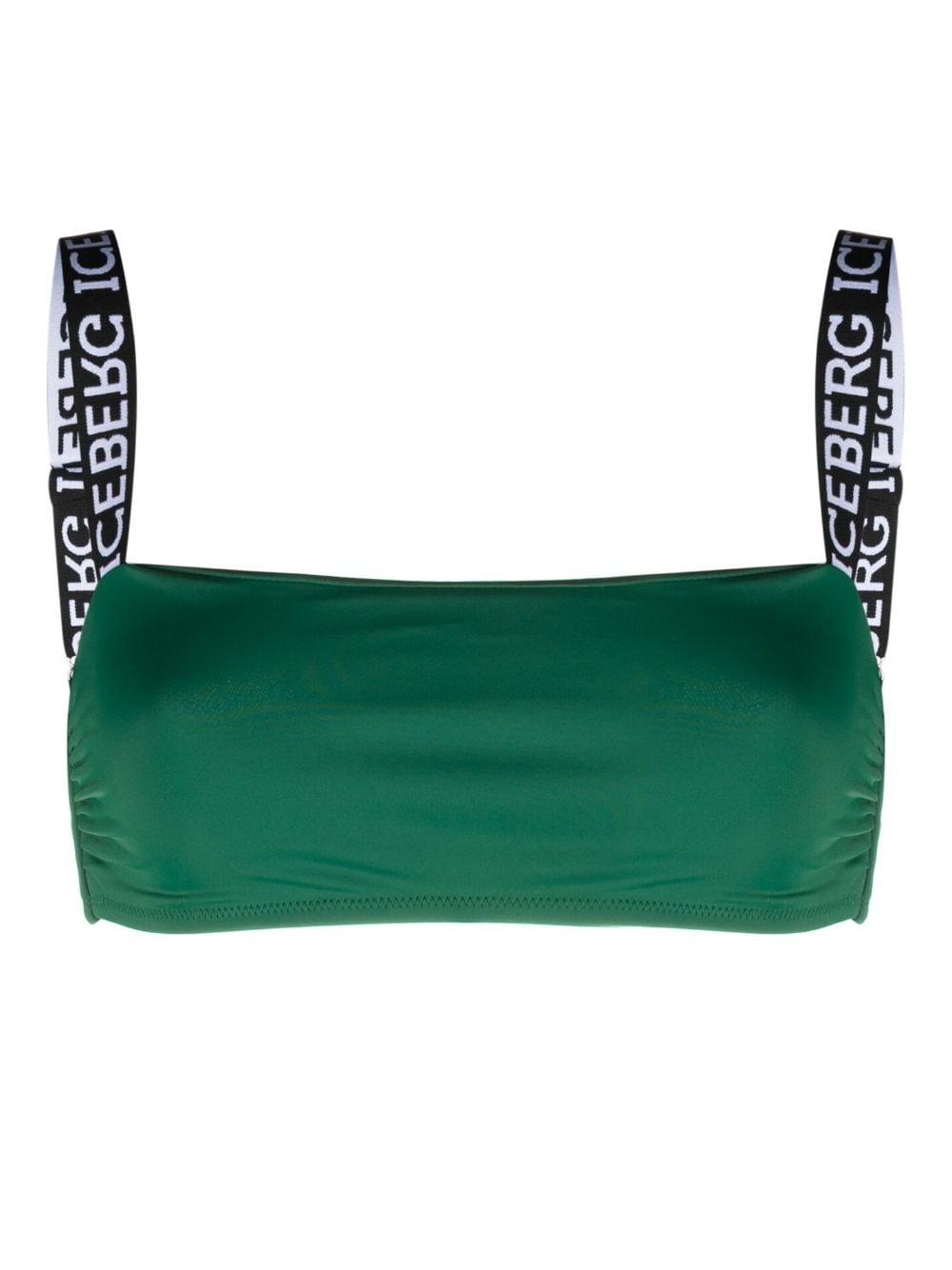 Iceberg logo-tape bikini top - Green von Iceberg