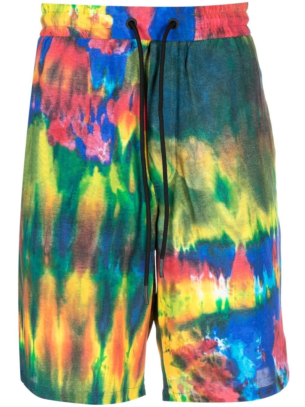 Iceberg paint-print drawstring shorts - Blue von Iceberg