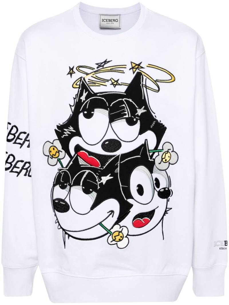 Iceberg x Felix the Cat cotton T-shirt - White von Iceberg