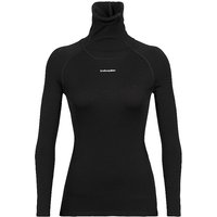 ICEBREAKER Damen Funktionsshirt 300 MerinoFine™ Rolli schwarz | L von Icebreaker