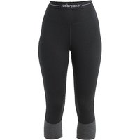 ICEBREAKER Damen Tight 200 ZoneKnit™ Merino 3/4 schwarz | S von Icebreaker