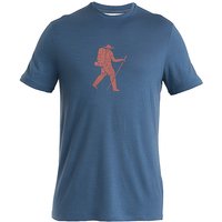 ICEBREAKER Herren Funktionsshirt Merino 150 Tech Lite III  Hike blau | M von Icebreaker