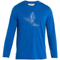 ICEBREAKER Herren Funktionsshirt Merino Tech Lite II  Skiing Yeti blau | XL von Icebreaker