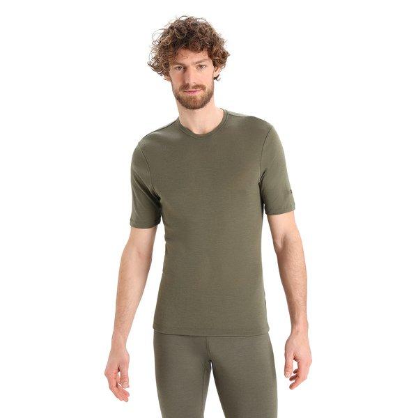 Thermoshirt, Kurzarm Herren Olivegrün L von Icebreaker