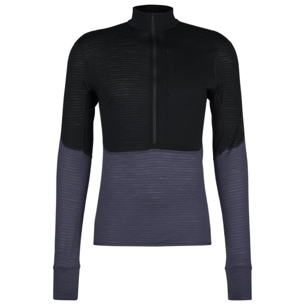 Icebreaker - 200 RealFleece Descender L/S Half Zip - Fleecepullover Gr S schwarz von Icebreaker
