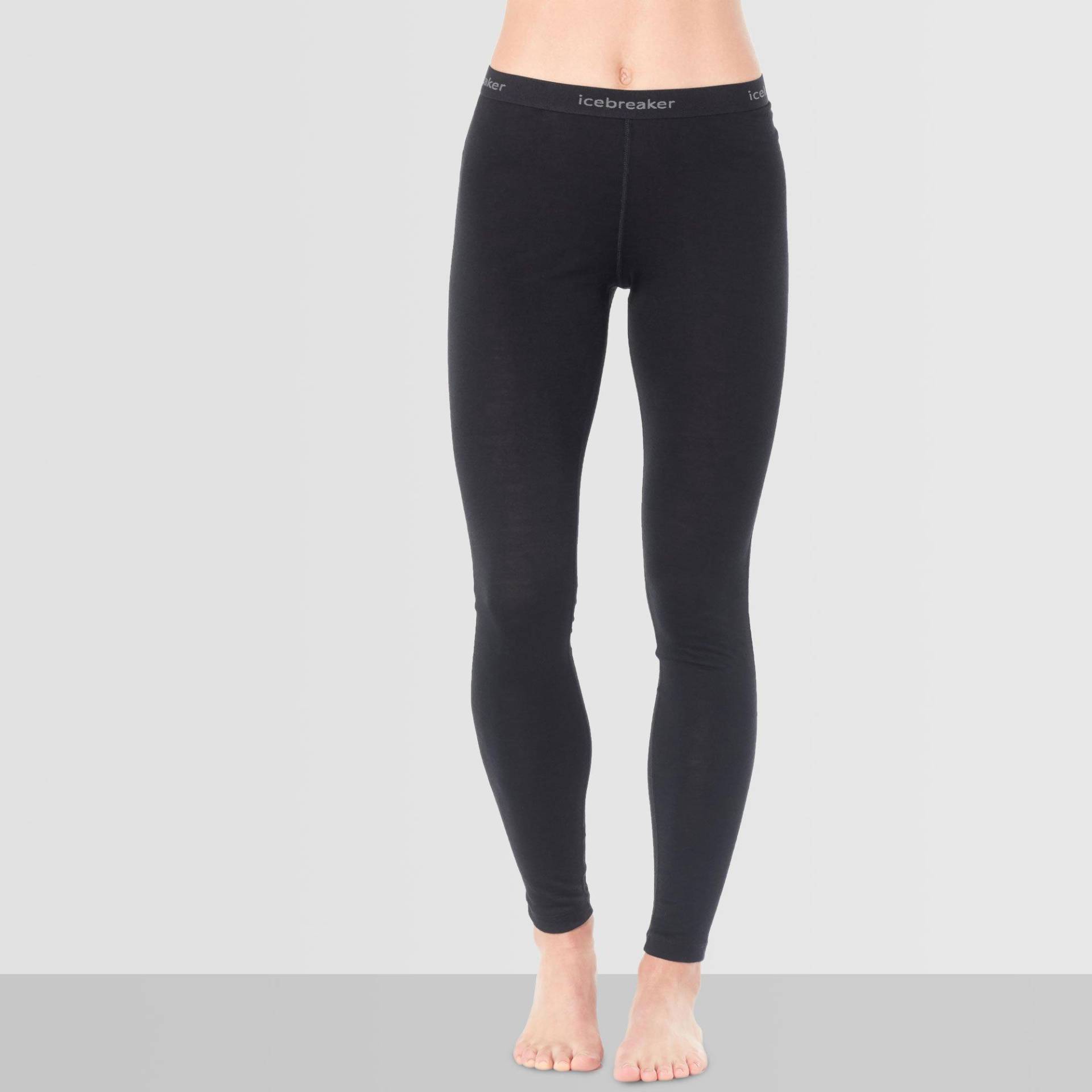 Thermo-tights, Lang Damen Black L von Icebreaker