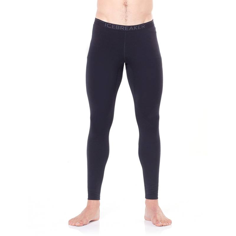 Lange Thermohose Herren Black L von Icebreaker