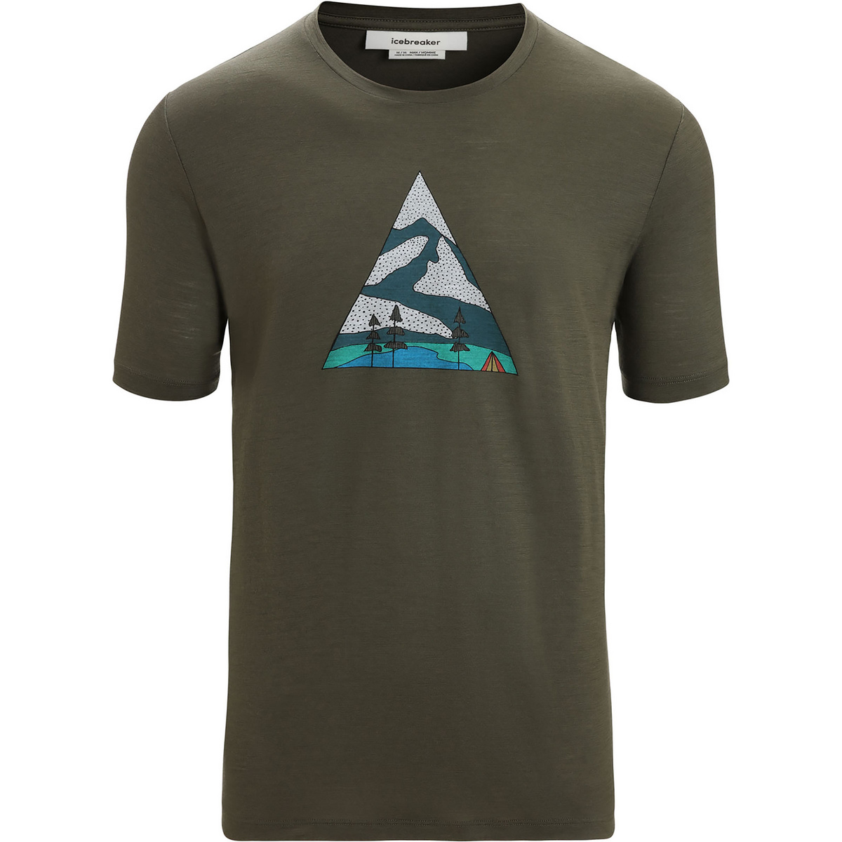 Icebreaker Herren Tech Lite II Camping Grounds T-Shirt von Icebreaker