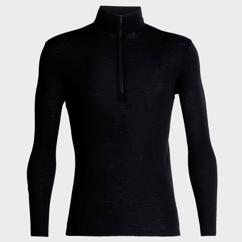 Thermoshirt, Half-zip, Langarm Herren Schwarz S von Icebreaker