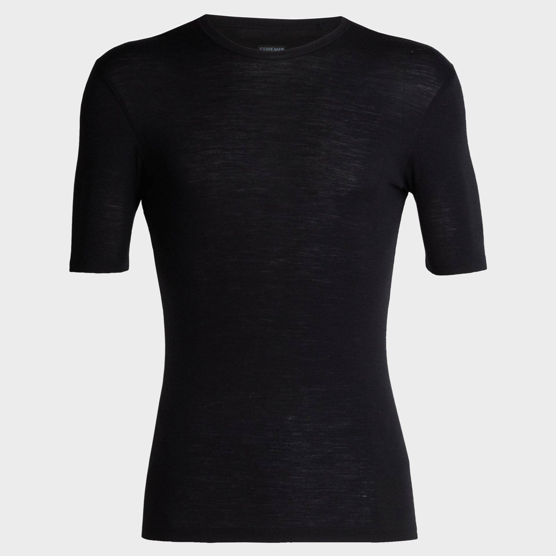 Thermoshirt, Kurzarm Herren Schwarz L von Icebreaker