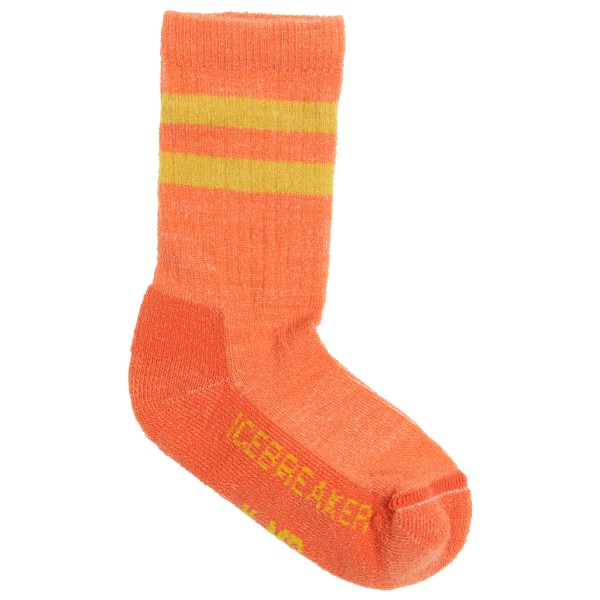 Icebreaker - Kid's Hike Lite Crew - Wandersocken Gr L;M;S;XL;XXL oliv;orange von Icebreaker