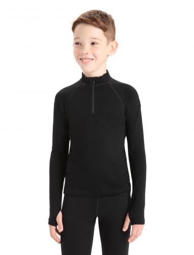 Icebreaker Kids 260 Tech LS Half Zip - black (Grösse: 116) von Icebreaker