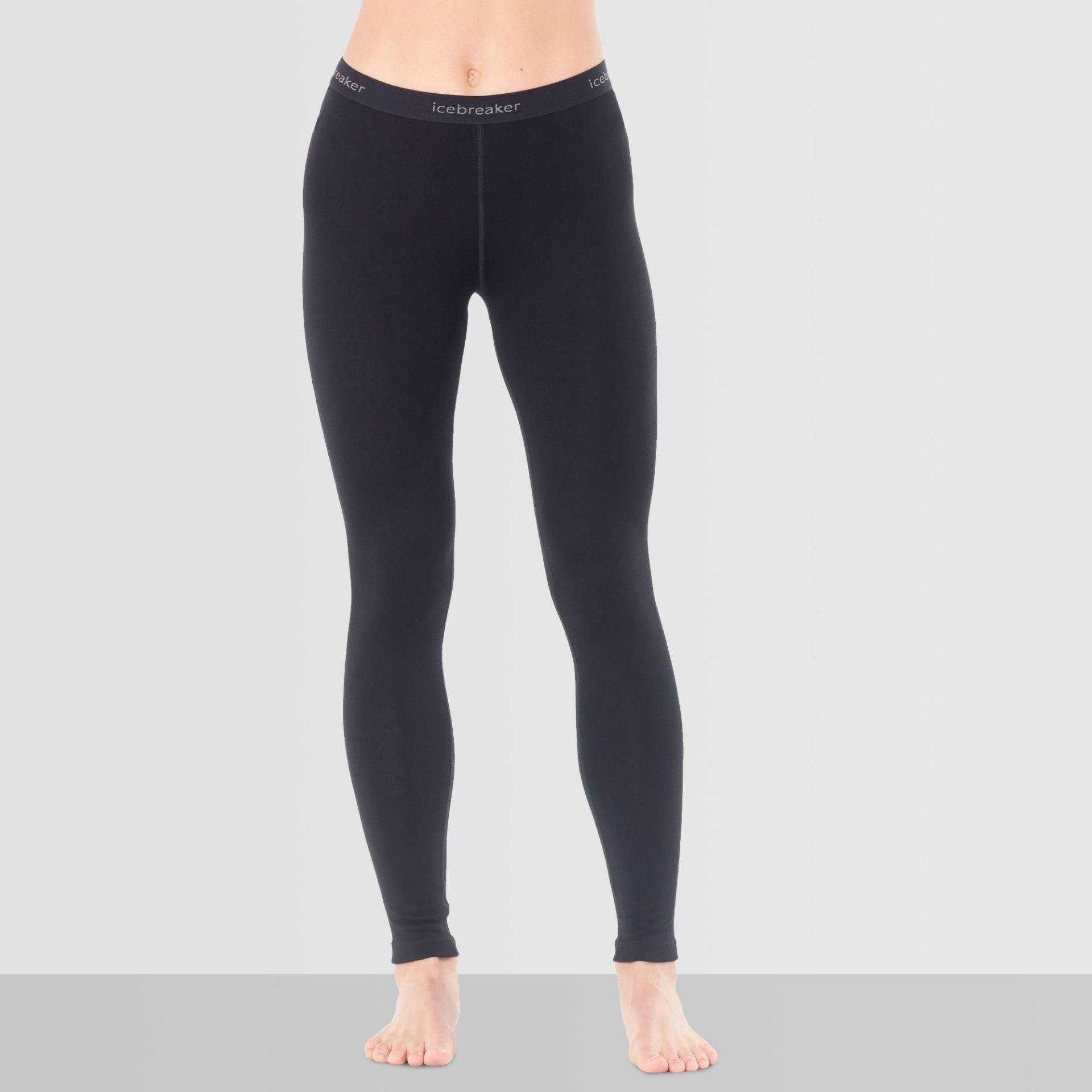 Lange Thermohose Damen Black M von Icebreaker