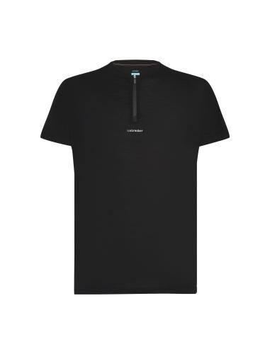 Icebreaker M Mer 125 Cool-Lite Speed SS Quarter Zip - black (Grösse: L) von Icebreaker