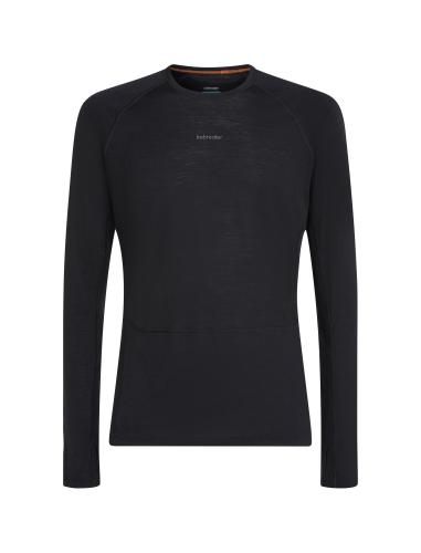 Icebreaker M Mer 125 ZoneKnit LS Crewe - black (Grösse: S) von Icebreaker
