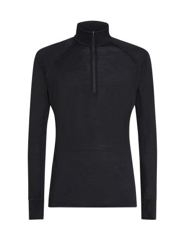 Icebreaker M Mer 125 ZoneKnit LS Half Zip - black (Grösse: L) von Icebreaker